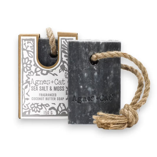 Handcrafted Coconut Butter Soap On A Rope (150g)