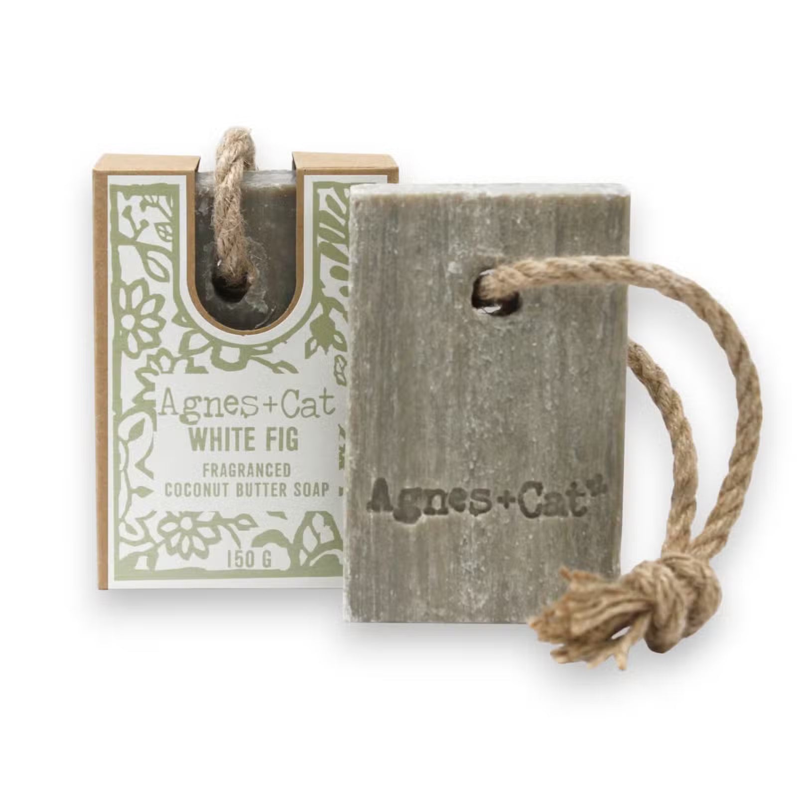 Handcrafted Coconut Butter Soap On A Rope (150g)