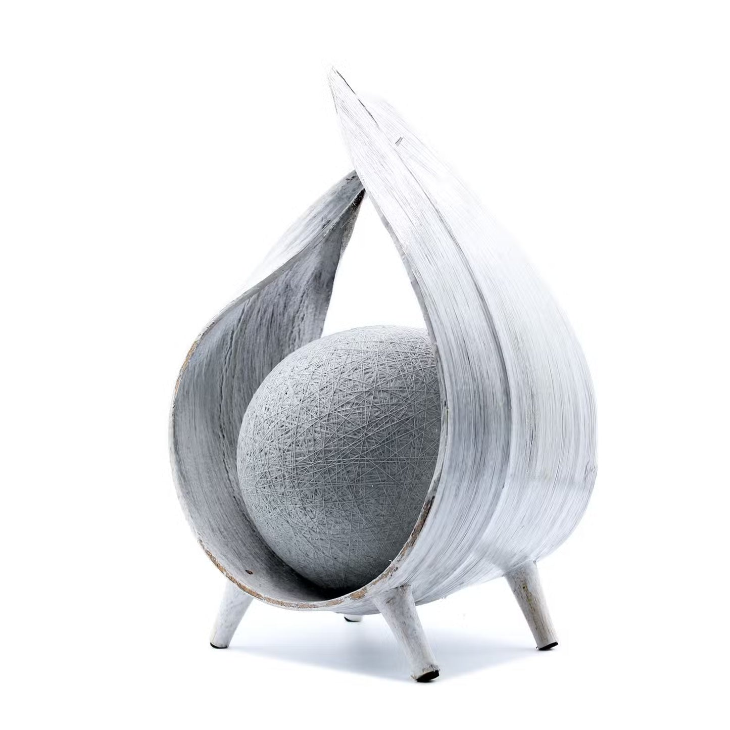 Modern chair with a unique design on a white background