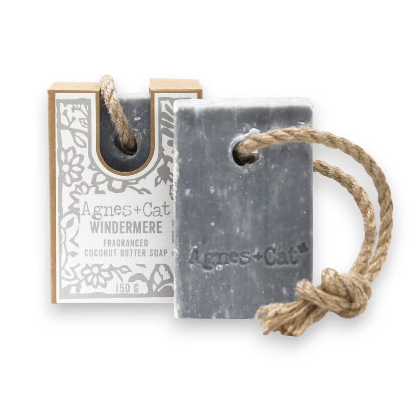 Handcrafted Coconut Butter Soap On A Rope (150g)