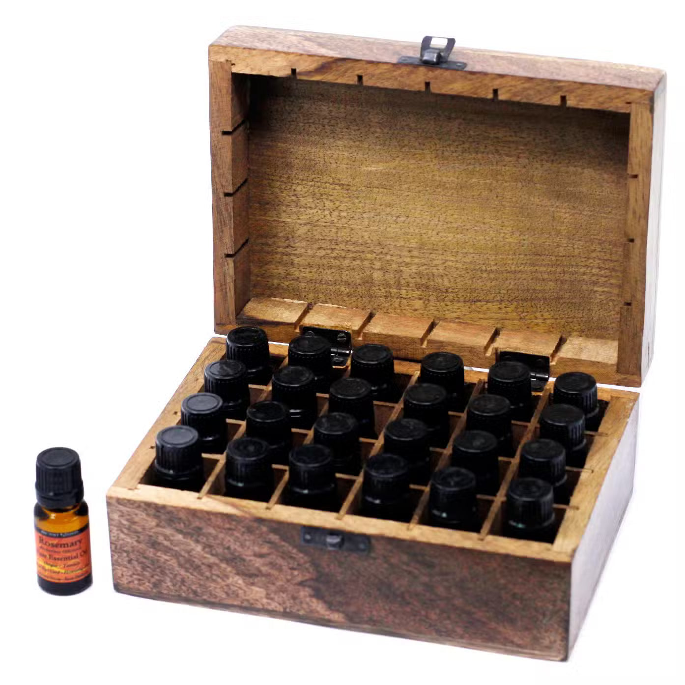 Handcrafted Mango Wood Essential Oil Storage Box