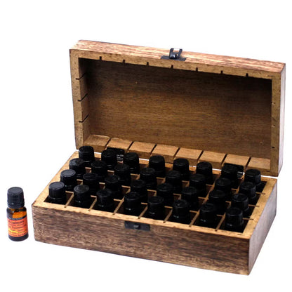 Handcrafted Mango Wood Essential Oil Storage Box